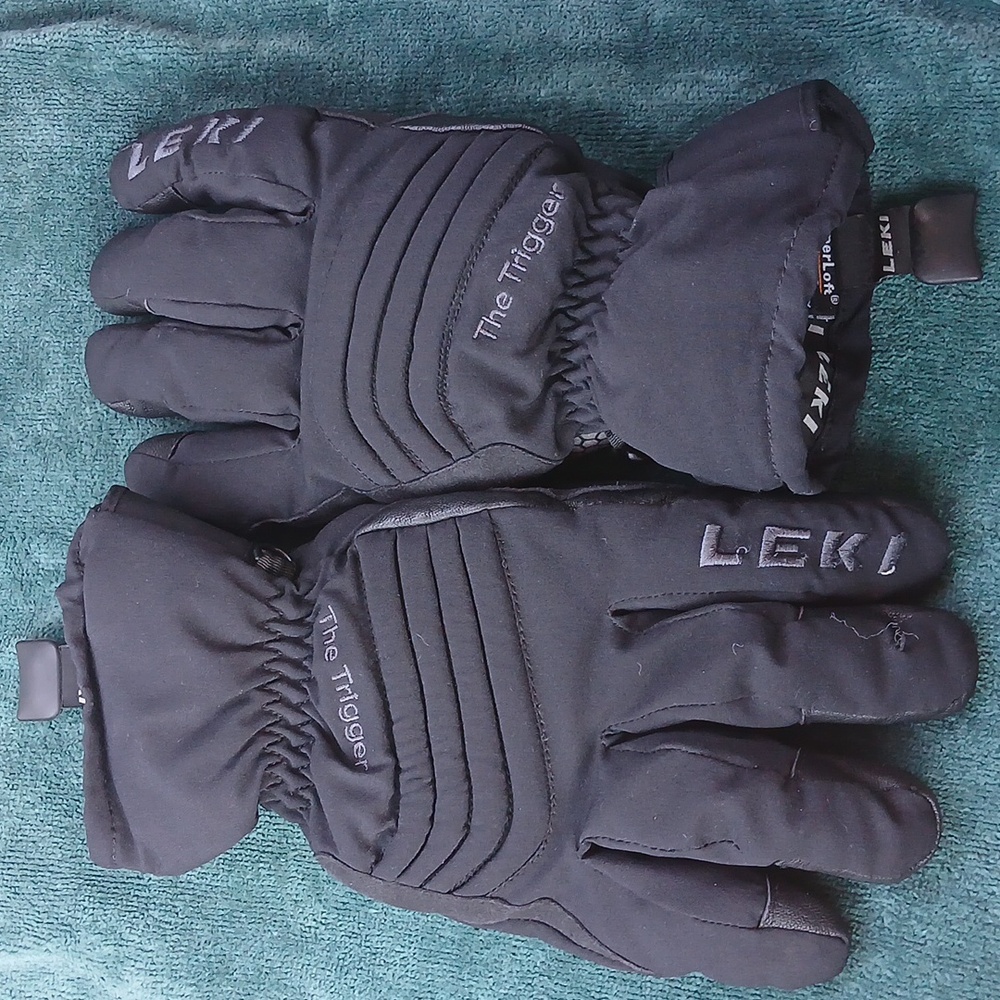 LEKI The Trigger Pole Ski Winter Gortex Gloves Sz 9